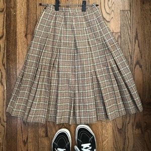 Vintage Pendleton wool pleated skirt